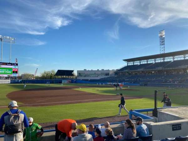 Harbor Park, section: 113, row: G, seat: 8