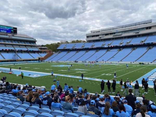 Kenan Memorial Stadium, section: 110, row: R, seat: 3