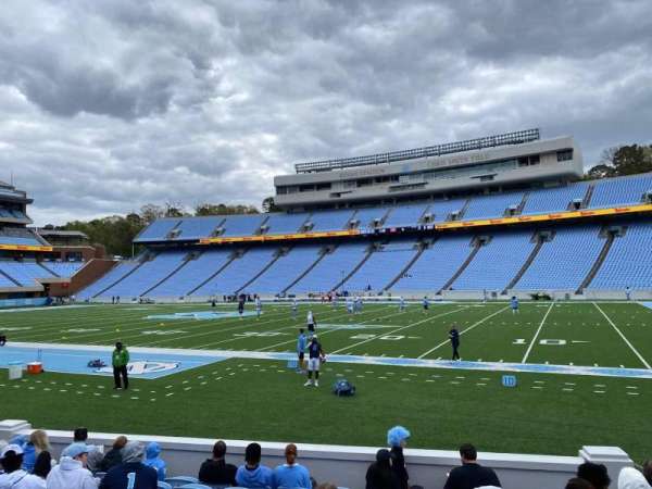 Kenan Memorial Stadium, section: 109, row: K, seat: 5