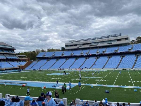 Kenan Memorial Stadium, section: 109, row: T, seat: 14