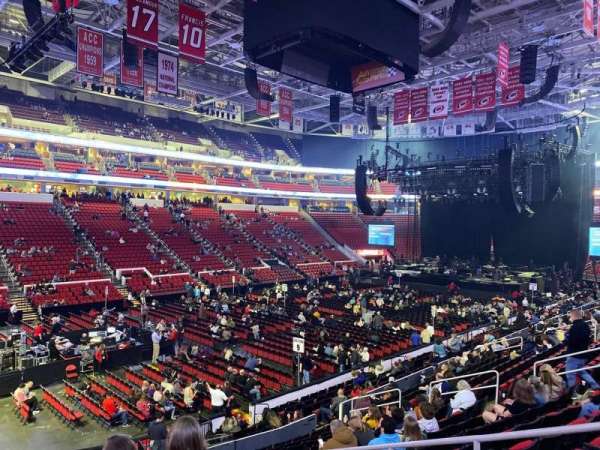 Lenovo Center, section: 123, row: V, seat: 3