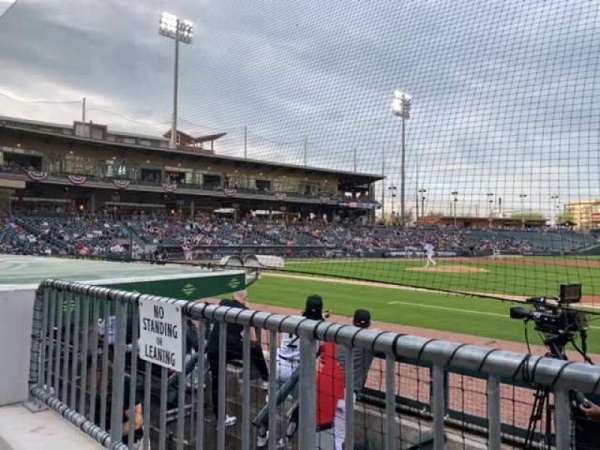 Truist Field, section: 106, row: E, seat: 1