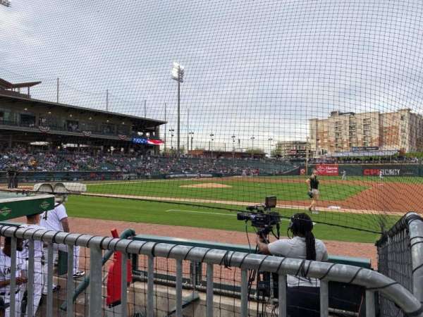 Truist Field, section: 106, row: E, seat: 1