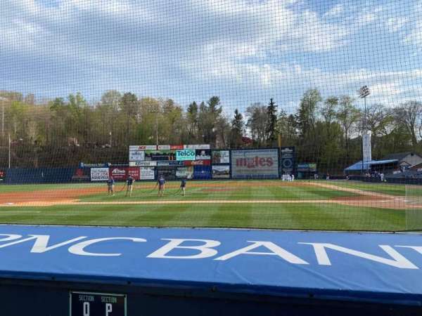 McCormick Field, section: P, row: E, seat: 4