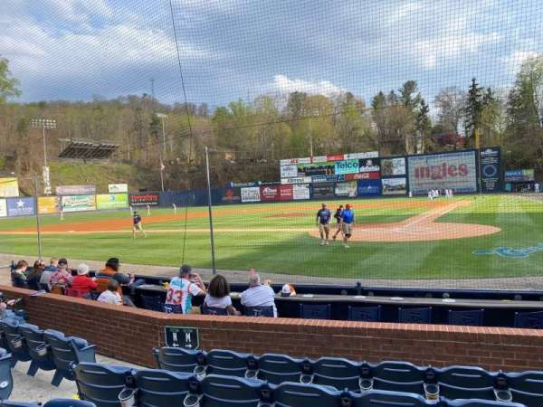 McCormick Field, section: M, row: E, seat: 5