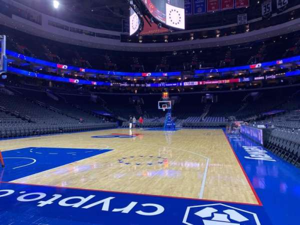 Xfinity Mobile Arena, section: North Floor, row: 1, seat: 27