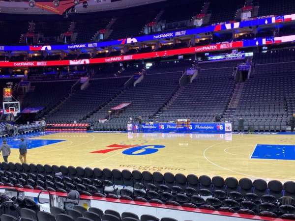 Xfinity Mobile Arena, section: 114, row: 9, seat: 11