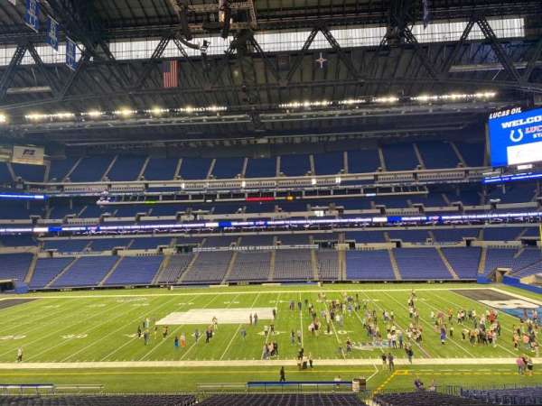 Lucas Oil Stadium, section: LS38B, row: 1, seat: 4