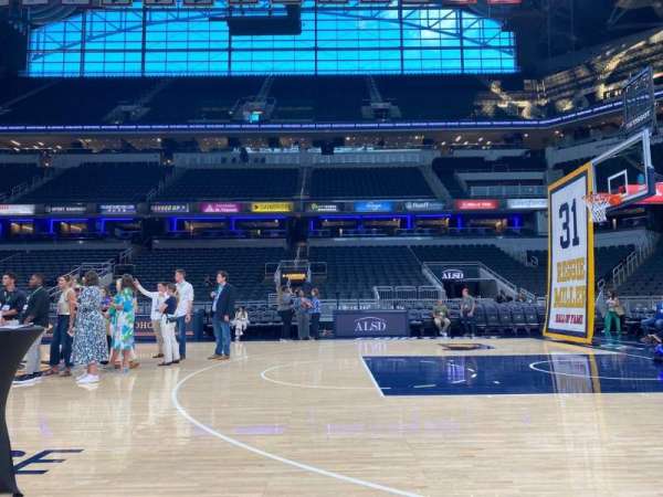 Gainbridge Fieldhouse, section: H, row: 1, seat: 19