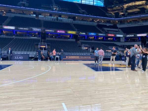 Gainbridge Fieldhouse, section: K, row: 1, seat: 1