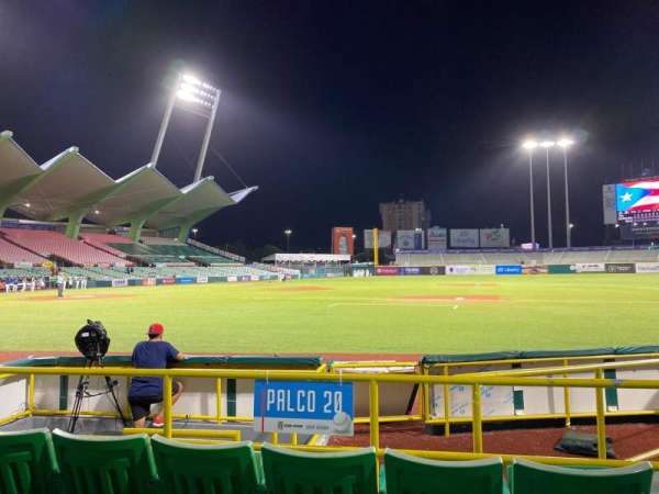 Hiram Bithorn Stadium, section: Palco 20, row: D, seat: 2