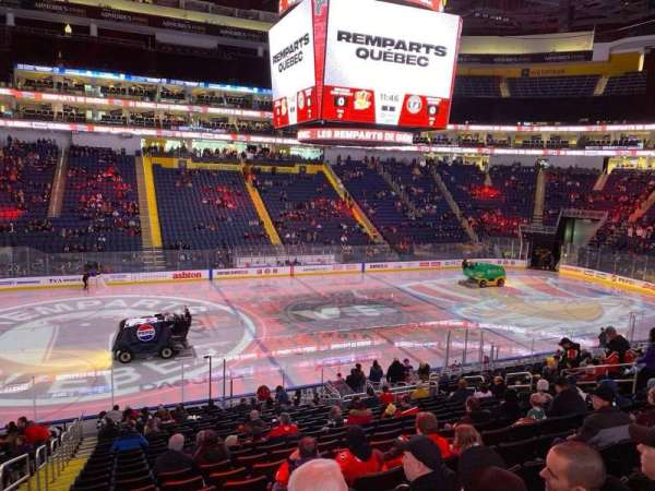 Centre Vidéotron, section: 102, row: Pp, seat: 17