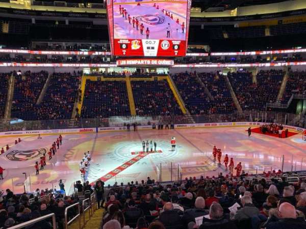 Centre Vidéotron, section: 101, row: Rr, seat: 20