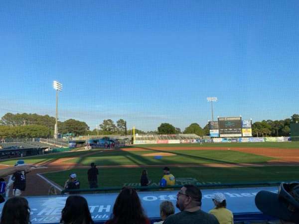 Pelicans Ballpark, section: 106, row: I, seat: 9