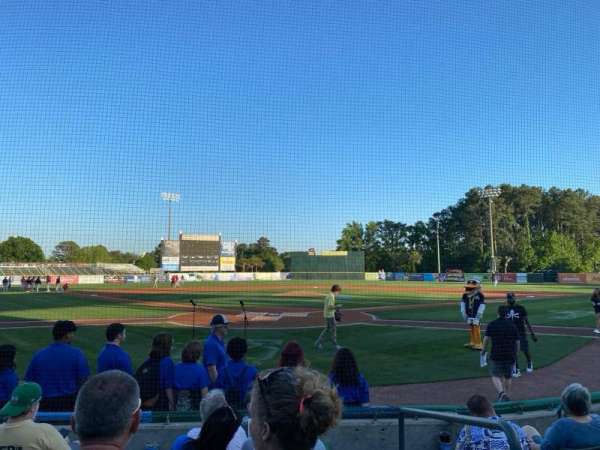 Pelicans Ballpark, section: 109, row: G, seat: 1