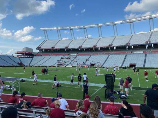 Williams-Brice Stadium, section: 7, row: 8, seat: 3