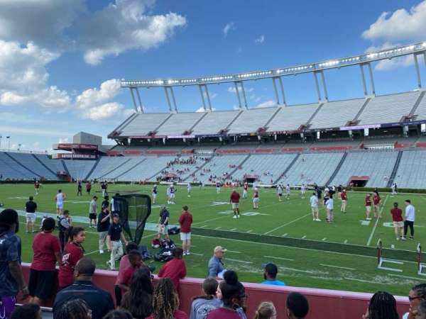 Williams-Brice Stadium, section: 8, row: 6, seat: 18