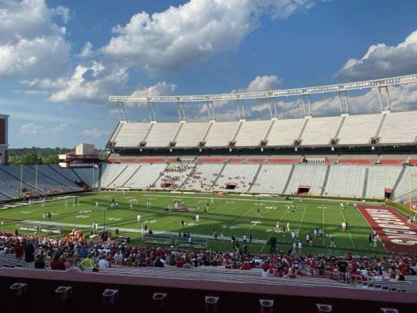 Williams-Brice Stadium, section: 107, row: 4, seat: 6