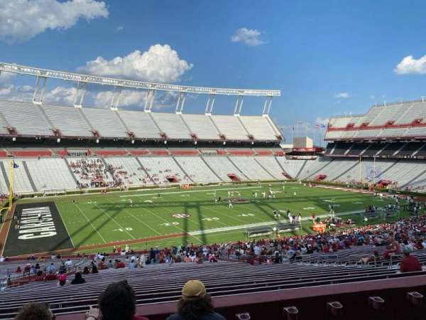 Williams-Brice Stadium, section: 102, row: 4, seat: 16