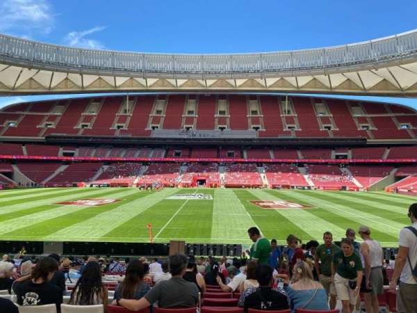 Estadio Metropolitano, Madrid, section: 121, row: 22, seat: 3