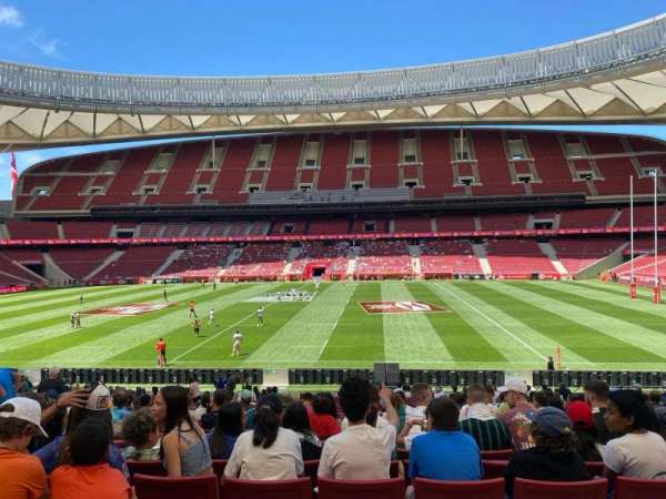 Estadio Metropolitano, Madrid, section: 121, row: 28, seat: 17