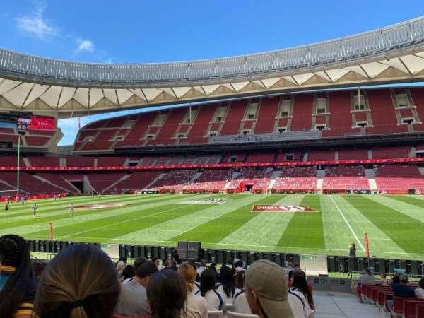 Estadio Metropolitano, Madrid, section: 121, row: 18, seat: 1