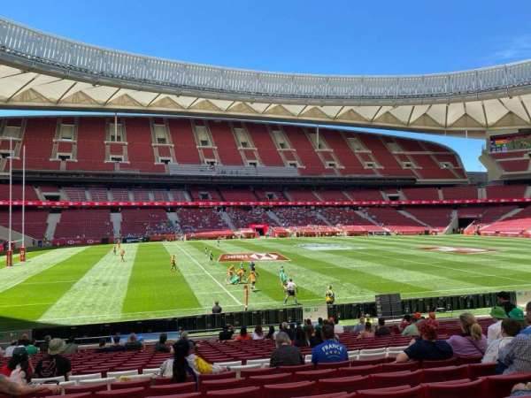 Estadio Metropolitano, Madrid, section: 124, row: 20, seat: 14