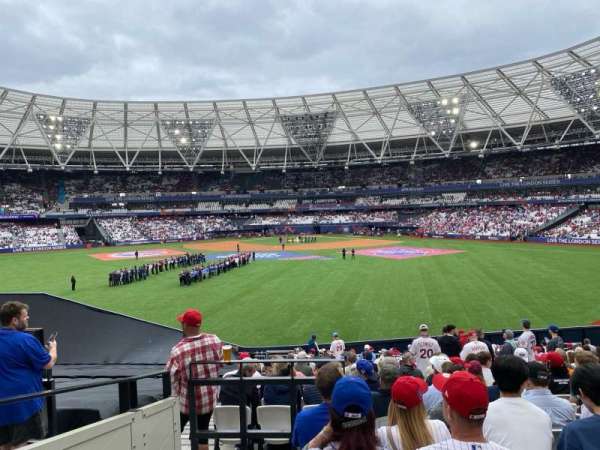London Stadium, section: 138, row: 31, seat: 206