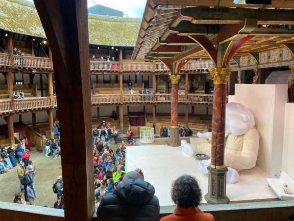 Globe Theatre at Shakespeare's Globe, section: Middle Gallery Bay C, row: D, seat: 5