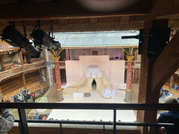 Globe Theatre at Shakespeare's Globe, section: Upper Gallery Bay H, row: B, seat: 12