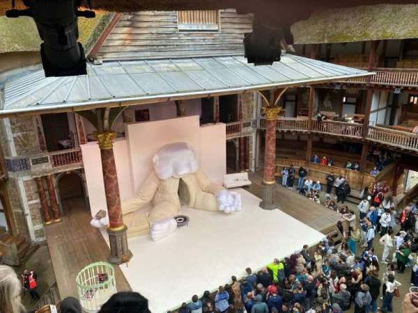 Globe Theatre at Shakespeare's Globe, section: Upper Gallery Bay K, row: B, seat: 6