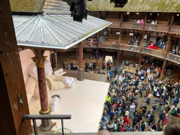 Globe Theatre at Shakespeare's Globe, section: Upper Gallery Bay M, row: D, seat: 7