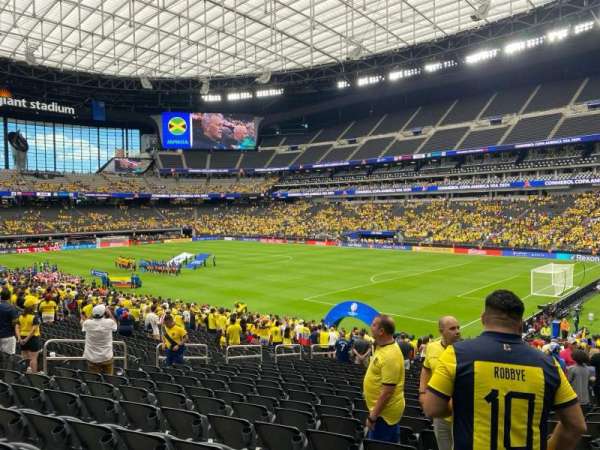 Allegiant Stadium, section: 128, row: 27, seat: 10