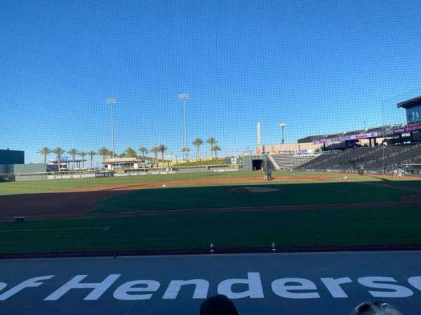 Las Vegas Ballpark, section: 114, row: H, seat: 20