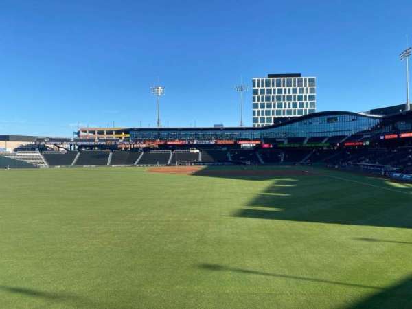 Las Vegas Ballpark, section: 124, row: A, seat: 8