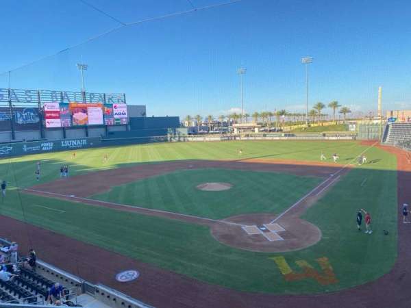 Las Vegas Ballpark, section: 213, row: B, seat: 4