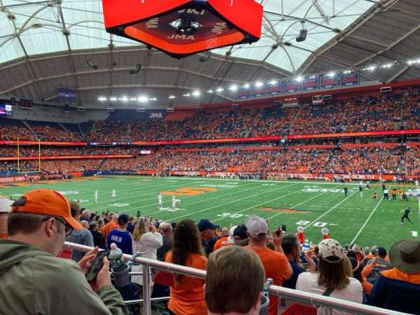 JMA Wireless Dome, section: 113, row: S, seat: 17