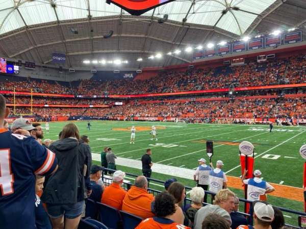 JMA Wireless Dome, section: 114, row: F, seat: 1