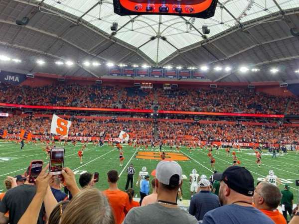 JMA Wireless Dome, section: 116, row: H, seat: 3