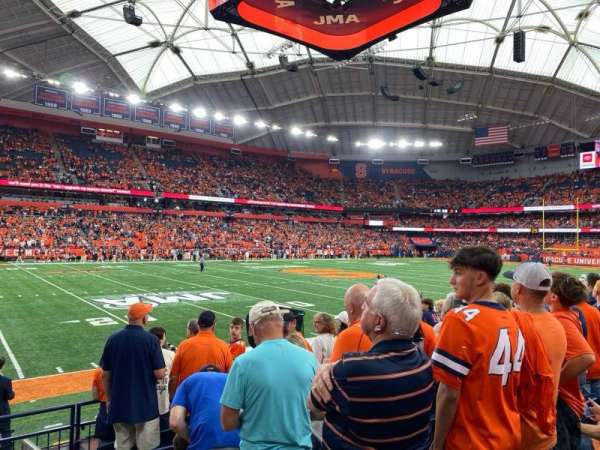 JMA Wireless Dome, section: 118, row: H, seat: 1