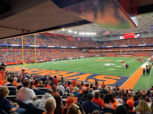 JMA Wireless Dome, section: 106, row: P, seat: 20