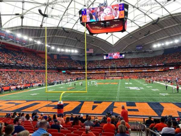 JMA Wireless Dome, section: 108, row: O, seat: 1
