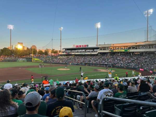 Sutter Health Park, section: 120, row: 22, seat: 2