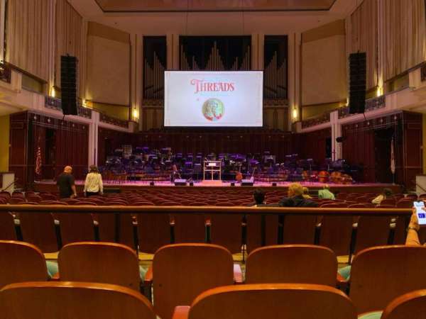 Jacoby Symphony Hall, section: orch c, row: t, seat: 7