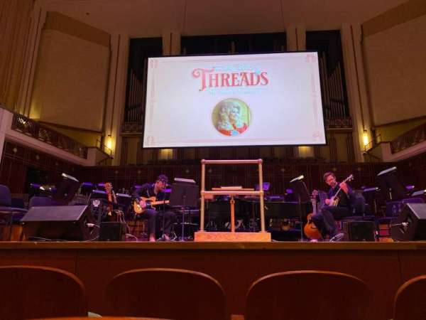 Jacoby Symphony Hall, section: orch c, row: c, seat: 7
