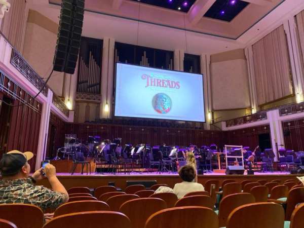 Jacoby Symphony Hall, section: orch l, row: h, seat: 104