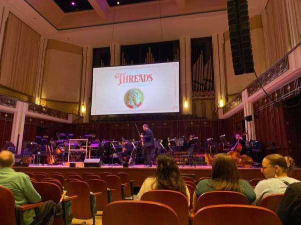 Jacoby Symphony Hall, section: orch r, row: j, seat: 202