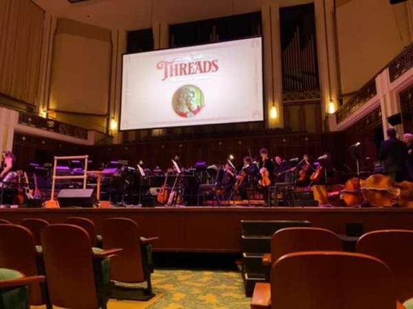 Jacoby Symphony Hall, section: orch r, row: e, seat: 201