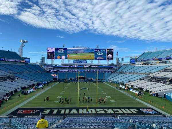 EverBank Stadium, section: 223, row: h, seat: 18
