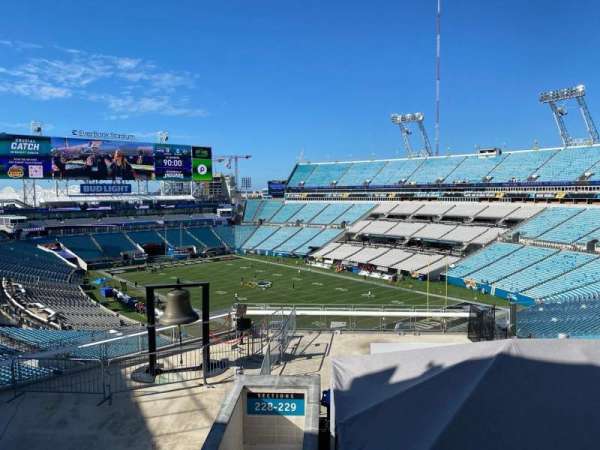 EverBank Stadium, section: terrace cabanas, row: h, seat: 16